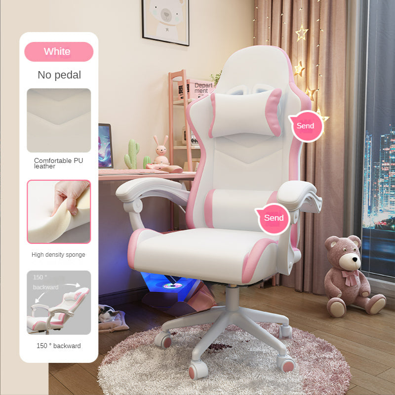 Ergonomic Gaming Chair for Girls' Bedrooms