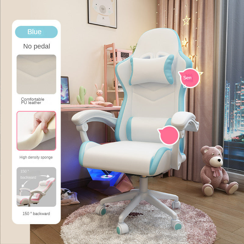 Ergonomic Gaming Chair for Girls' Bedrooms