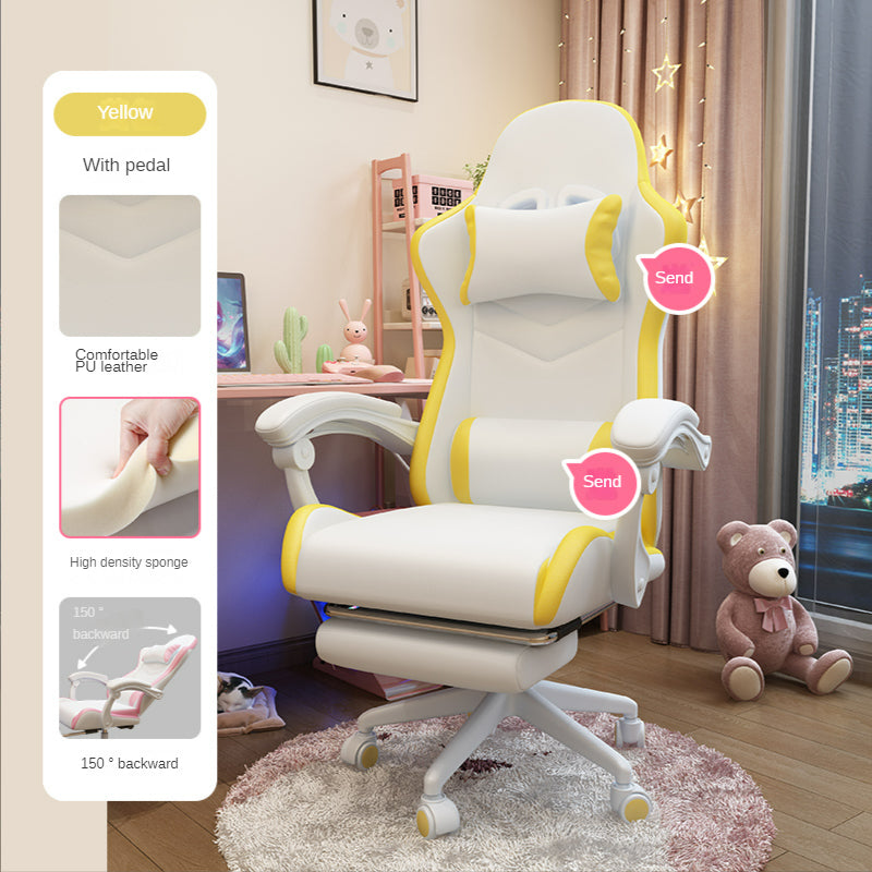 Ergonomic Gaming Chair for Girls' Bedrooms