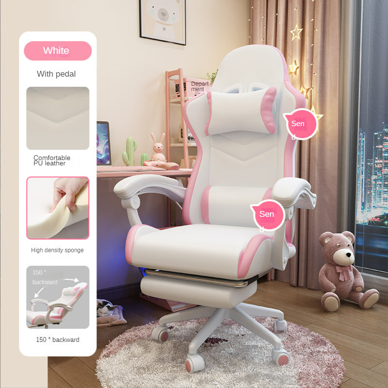 Ergonomic Gaming Chair for Girls' Bedrooms